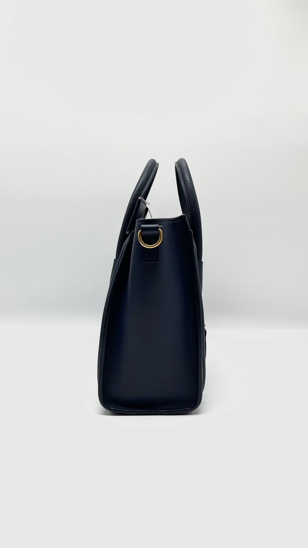 Preowned. Celine Nano Luggage Blue GHW|5060