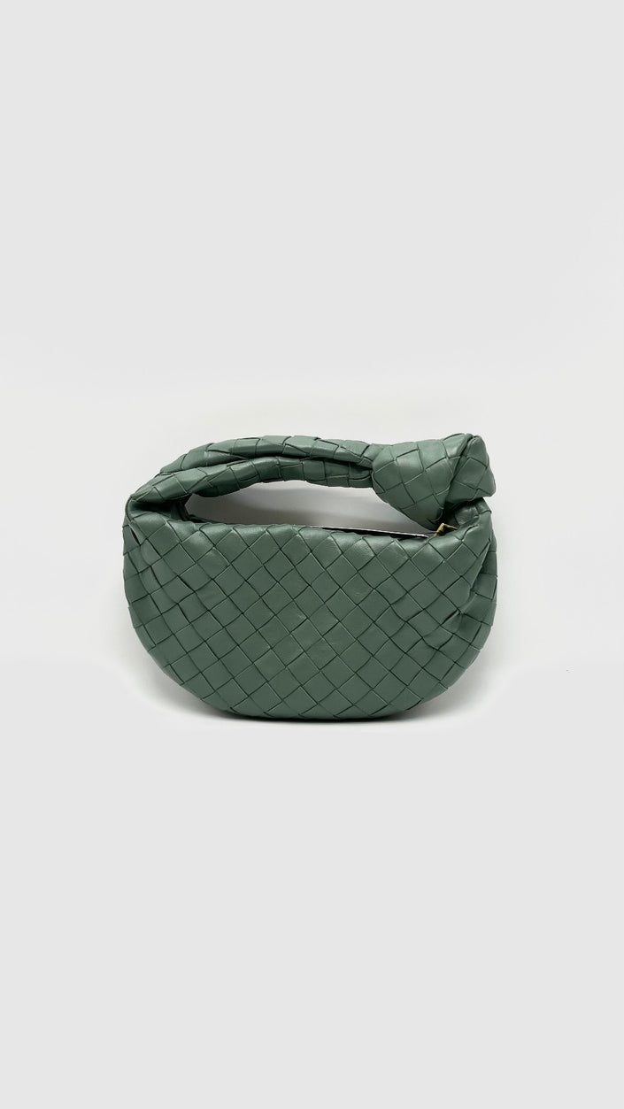 Like New. Bottega Mini Jodie New Sauge GHW. R00068497P|16479