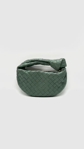 Like New. Bottega Mini Jodie New Sauge GHW. R00068497P|16479