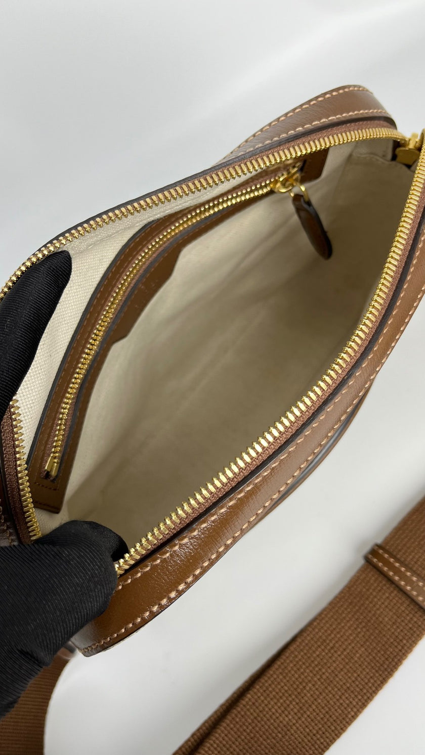 [SALE] Like New. Gucci Interlocking G Messenger Brown Bag|4744