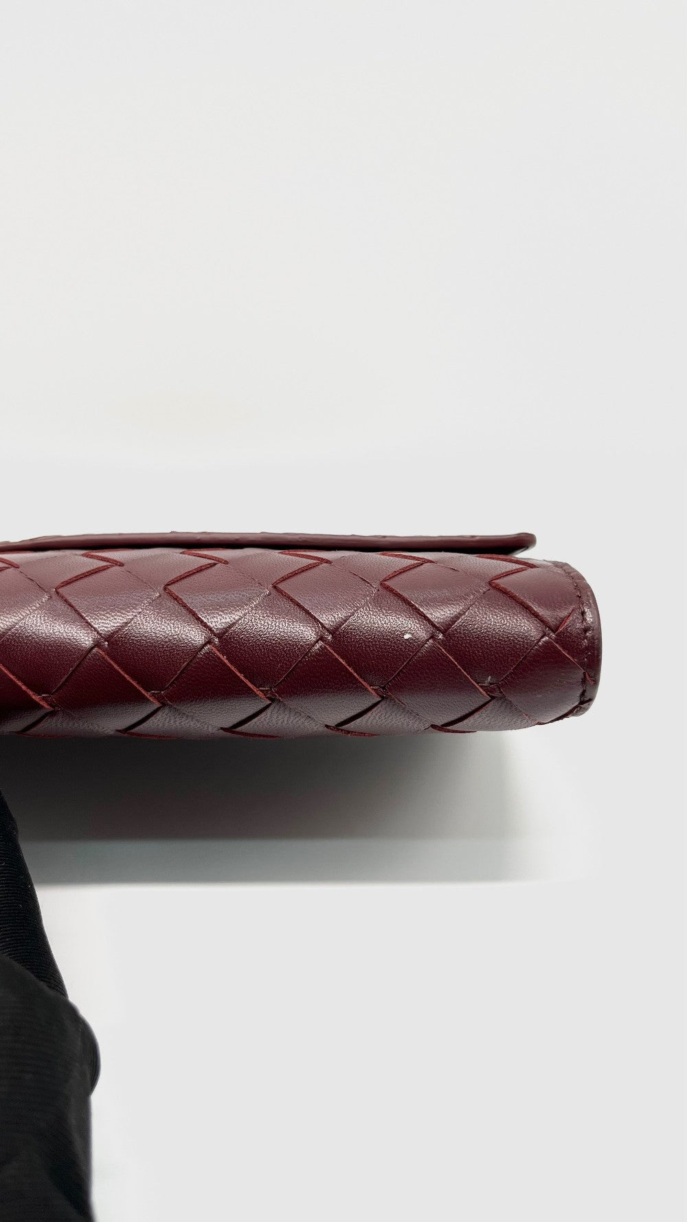 Brand New. Bottega Andiamo Clutch Burgundy GHW|8300