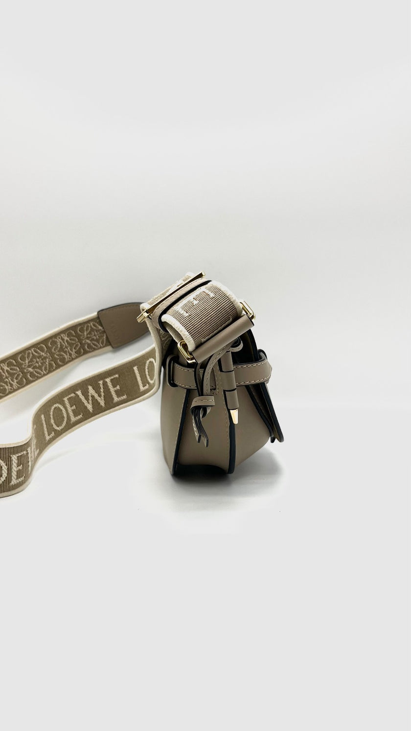 Brand New. Loewe Gate Mini Beige GHW|15608