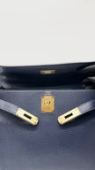 Preowned. Hermes Kelly 28 Blue Nuit Togo GHW. TII007BG|15345