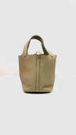 Brand New. Hermes Picotin 18 Beige Marfa Togo GHW. WAU005MM|10494