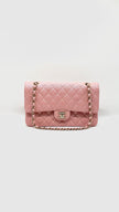 Like New. Chanel Medium Double Flap Caviar Iridescent Pink GHW. 27969345|12226