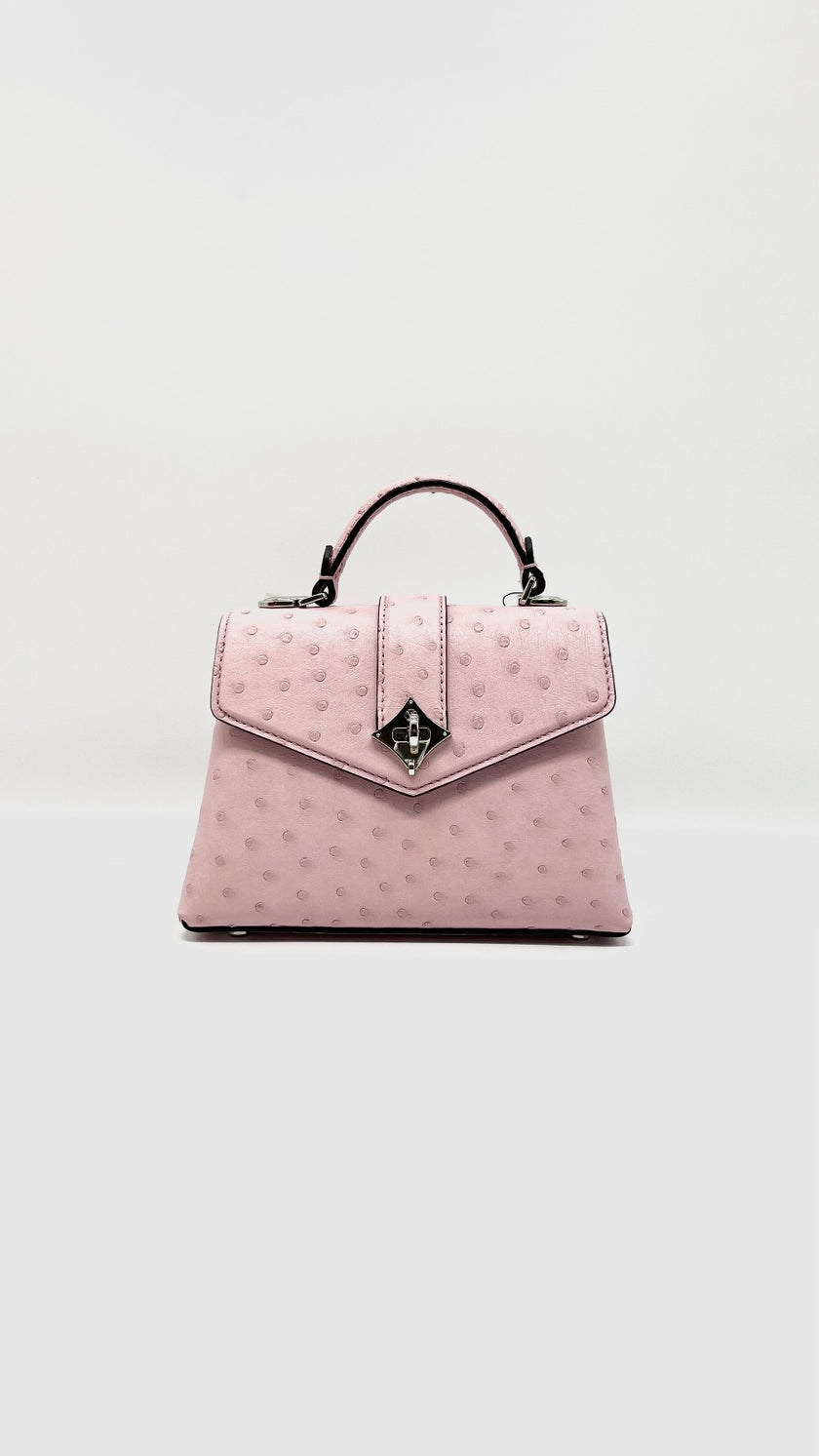 Brand New. LV Rose De Vents Mini Pink Ostrich|7926
