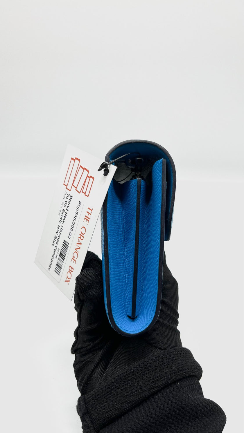 Brand New. Hermes Constance To Go Exotic HW Blue Zanzibar. UAI005IT|5520
