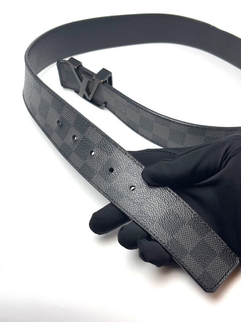 Preowned. LV Belt Graphite 85cm|6762
