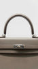 Brand New. Hermes Kelly 25 Etain Epsom Sellier PHW. UNS433AF|6505