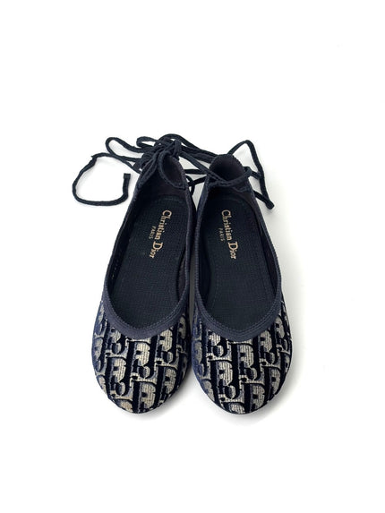 Brand New. Dior Ballet Flats Blue. 37|7422