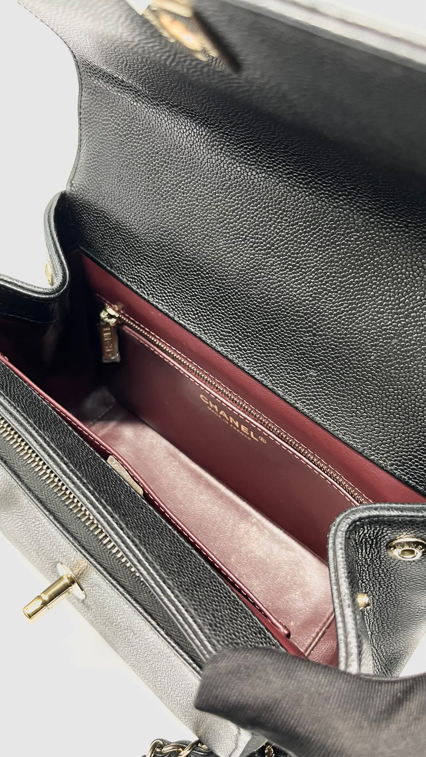 Preowned. Chanel Business Affinity Small Black GHW. UPEEN8GC|13832