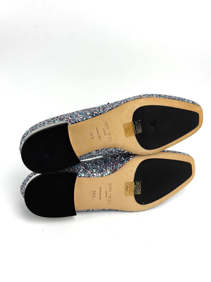 Brand New. Jimmy Choo Slip On Glitter. 38.5|8688
