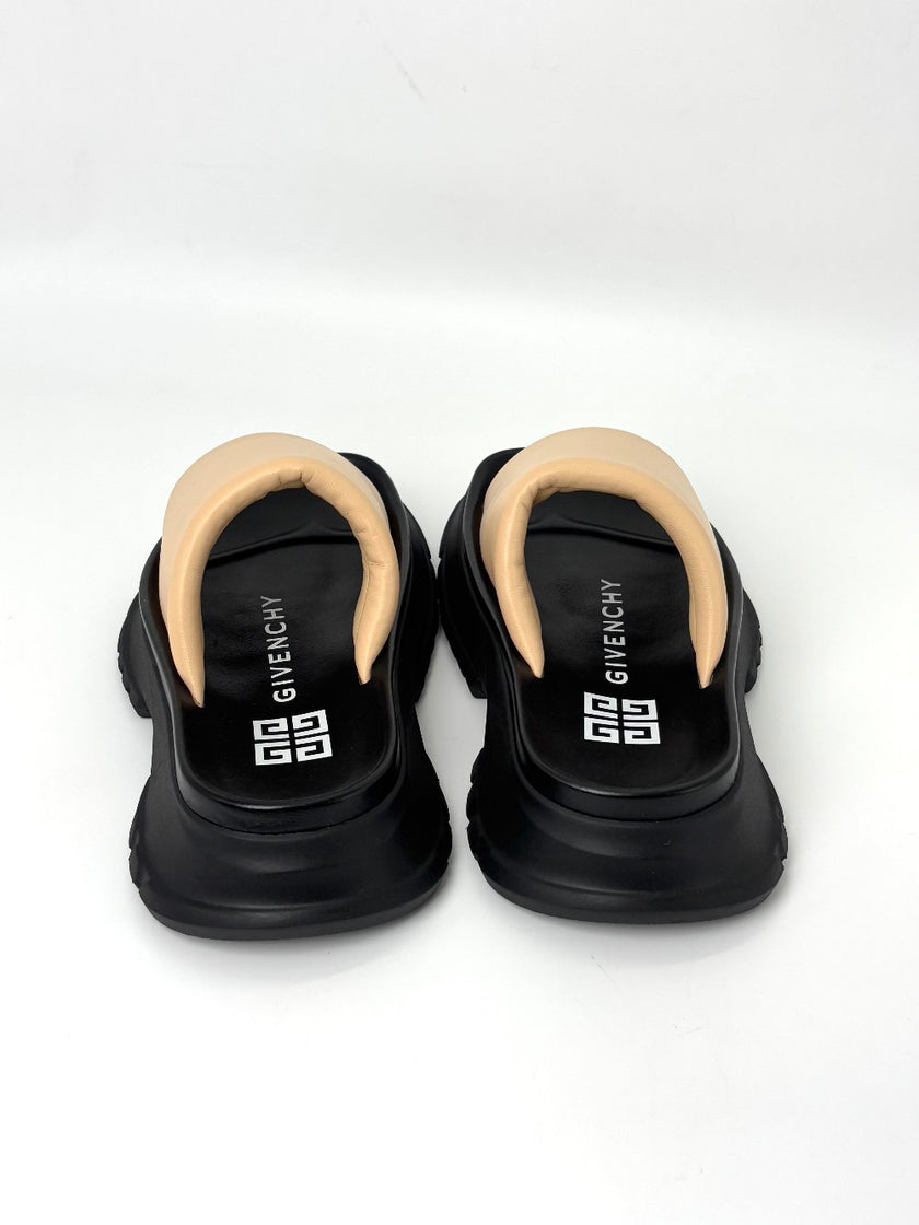 Brand New. Givenchy Slides Beige/Black. 36|7558