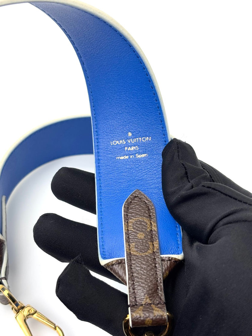 Preowned. LV Strap Mono/Blue|6712