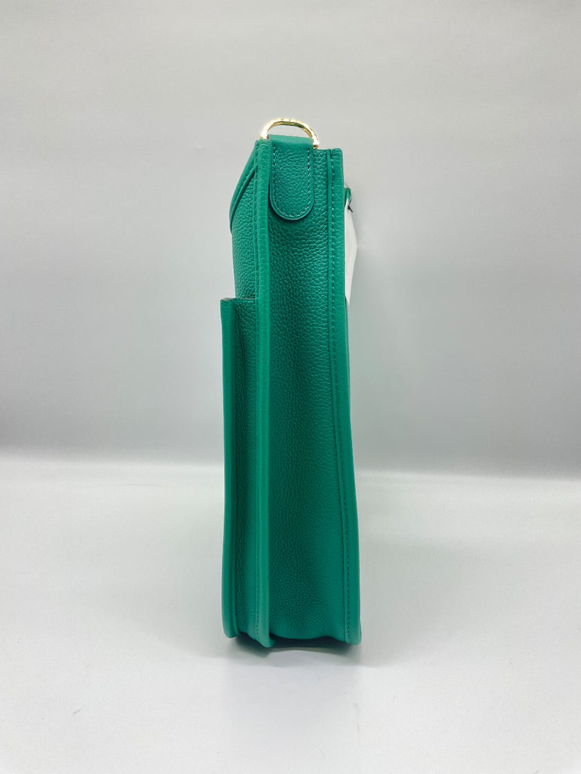 Brand New. Hermes Evelyne PM3 Togo Vert Jade GHW. ZBS002ZB|10110