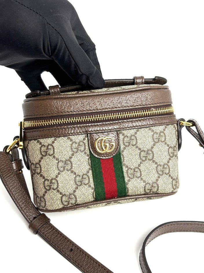 Preowned. Gucci Ophidia GG Supreme Vanity Bag. 6995322149|12879