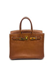 Like New. Hermes 3 in 1 Birkin 30 Fauve Barenia Faubourg and Toile GHW. UAS791NF|17447