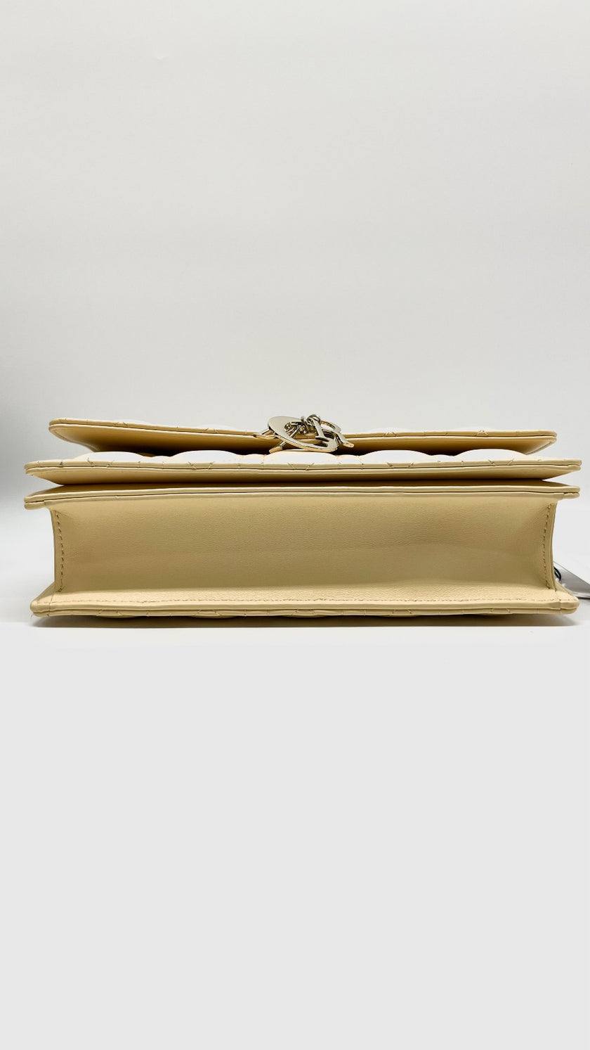 Brand New. Dior Top Handle Flap Yellow. 05RU0273|10179