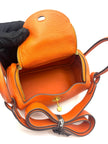 Preowned. Hermes Mini Lindy Orange Togo GHW. ZMM910CA|17826