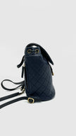 Preowned. Chanel CC Filigree Backpack Caviar Blue GHW. 26313130|16551