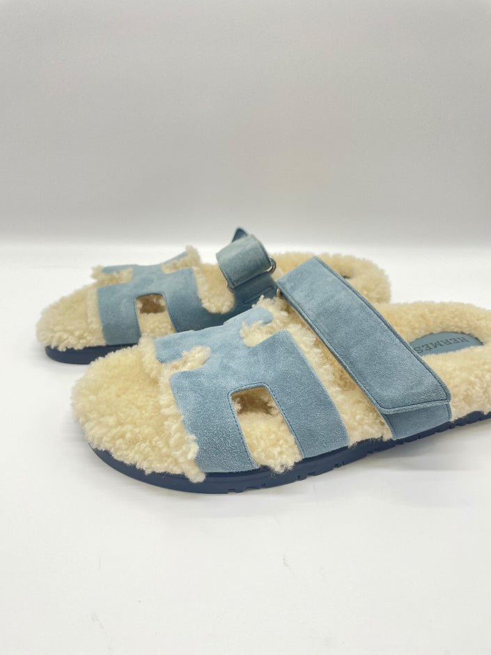 Brand New. Hermes Chypre Teddy Blue. 37.5|9128