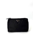 Like New. Prada Re- Nylon Pouch Black|6110