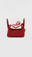 Brand New. Hermes Mini Lindy Rouge Radieux Togo PHW. KCT945KW|5294