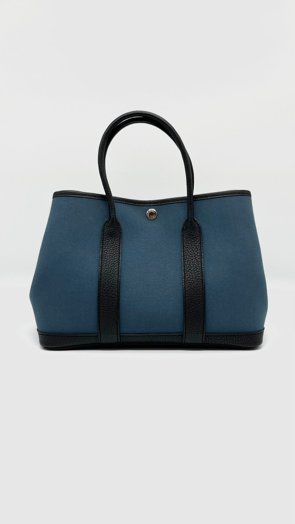 Brand New. Hermes GPT 30 Toile Tempete/Noir Negonda PHW. WAU002MM|5362
