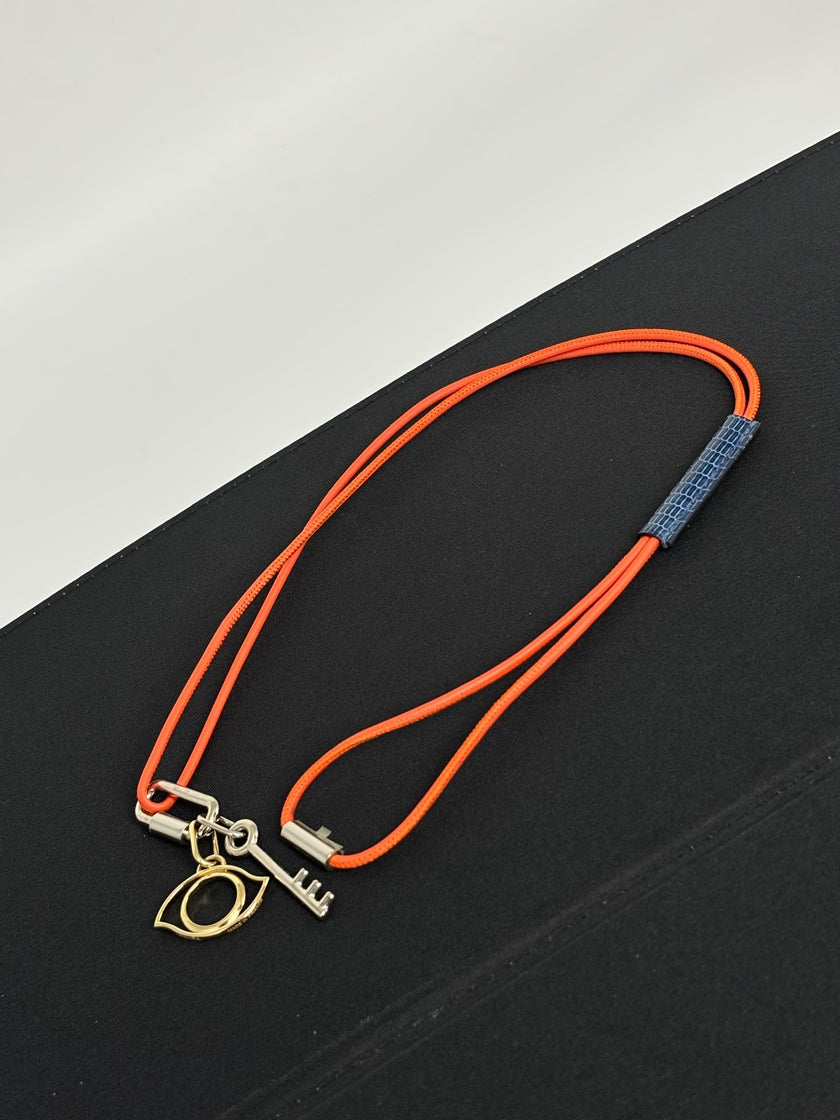 Brand New. Hermes Curiosite Charm Necklace|10988