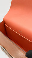 Preowned. Hermes Geta Orange Chevre PHW. UPU009NI|10209