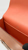 Preowned. Hermes Geta Orange Chevre PHW. UPU009NI|10209