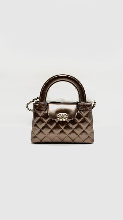 Unused. Chanel Kelly Metallic Bronze Calfskin GHW. LHCGU3U7|15563