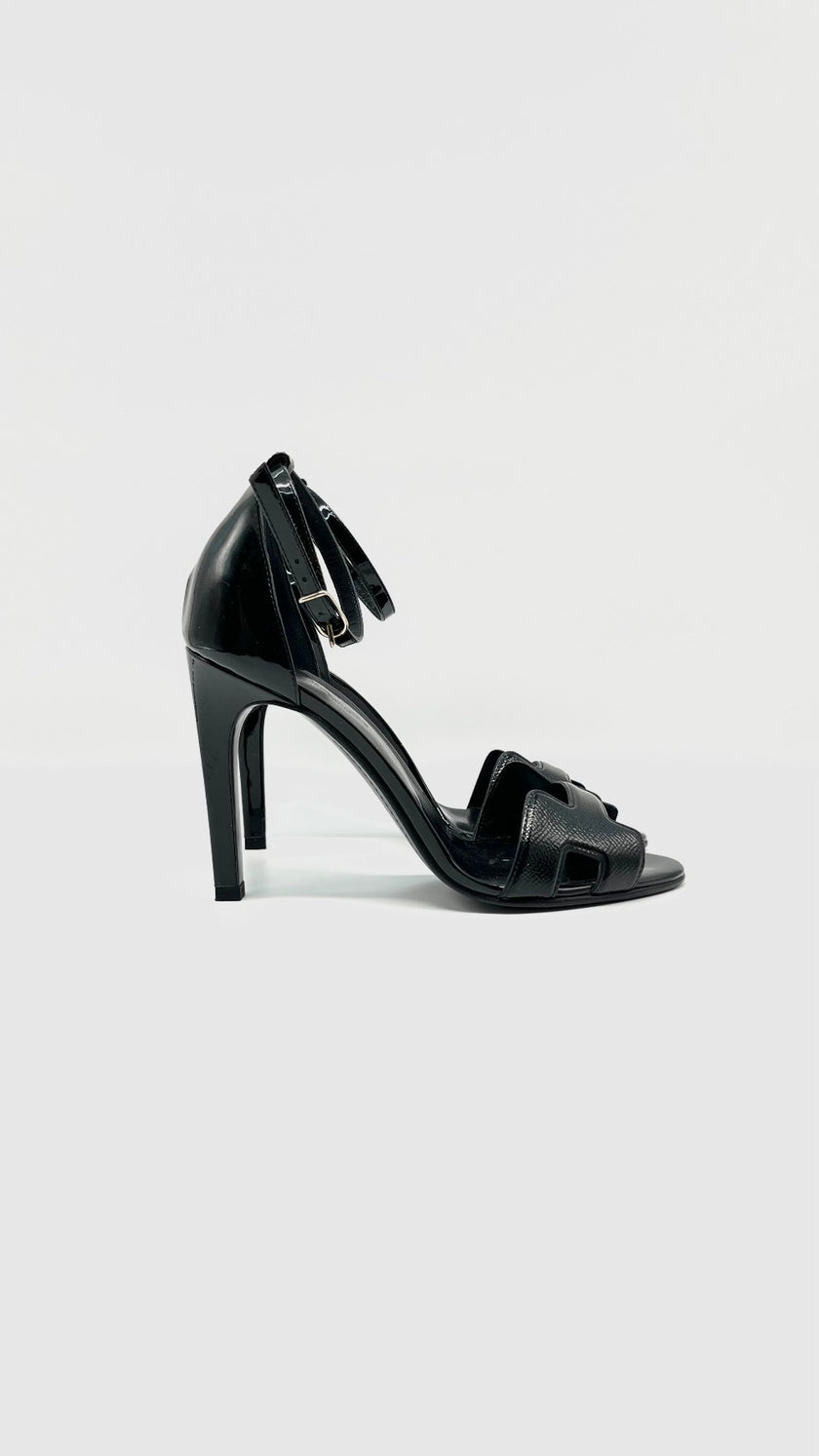 Brand New. Hermes Premiere Sandals Black. 36.5|10600