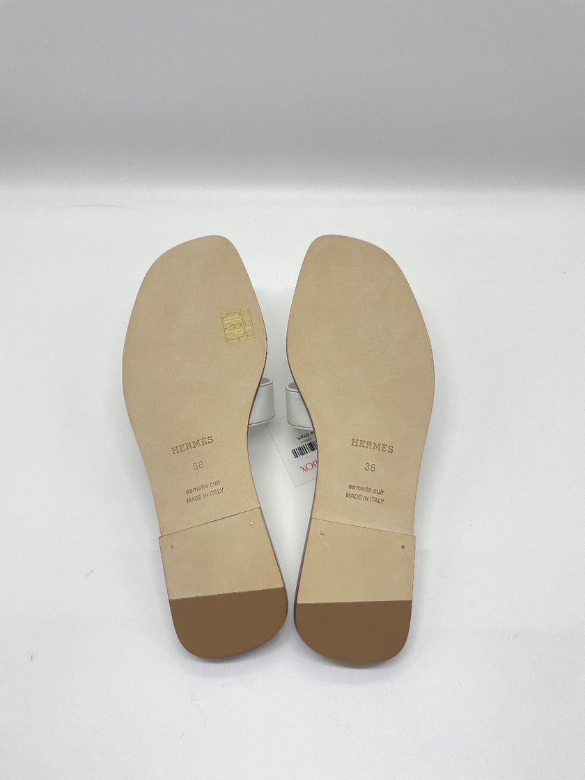 Brand New. Hermes Oran White. 38|9110