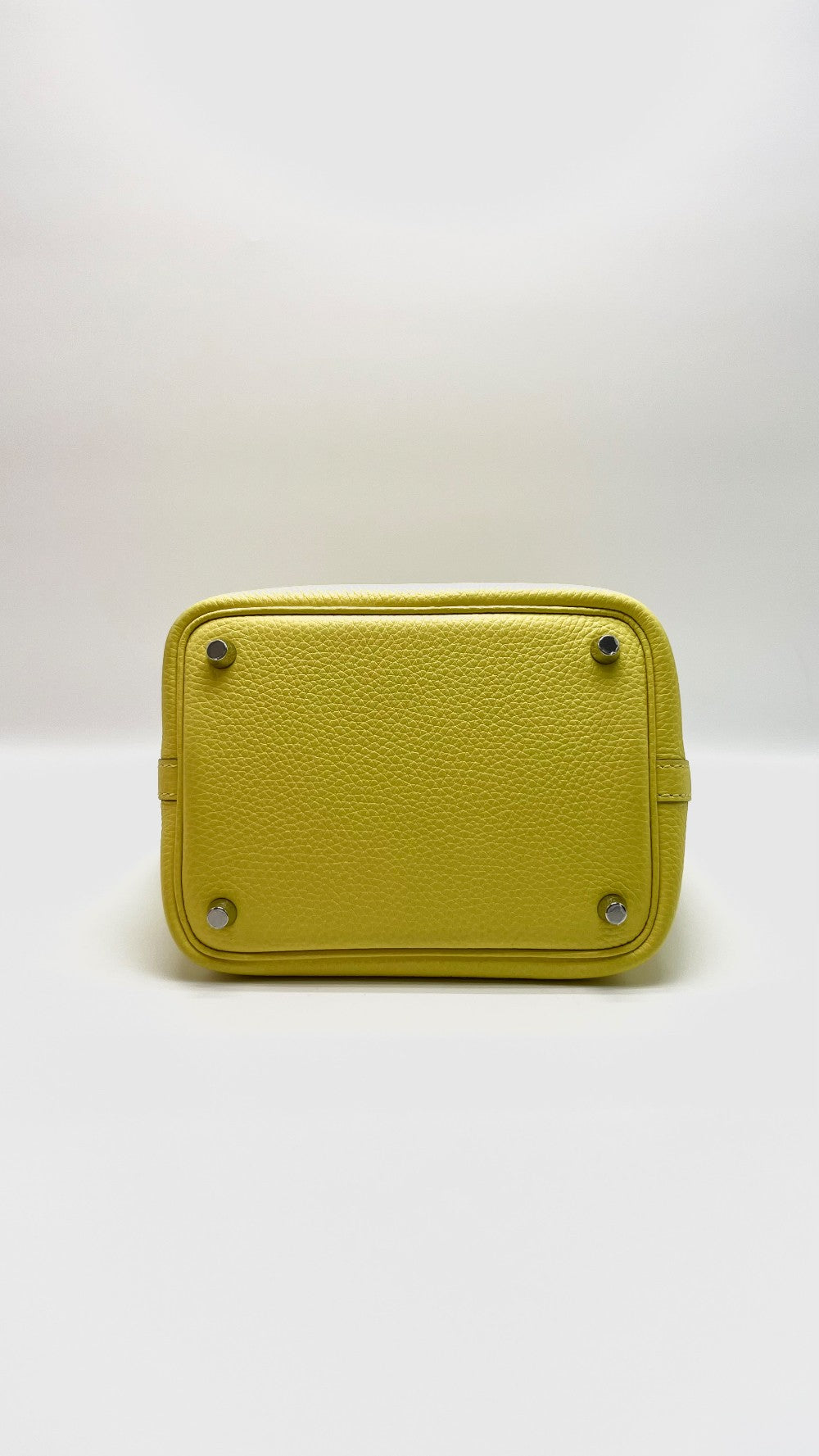 Like New. Hermes Picotin 18 Lime Clemence PHW. UAM005UH|15732