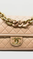 Preowned. Chanel Sunset By The Sea Single Flap Beige Caviar GHW. 27118685|11392