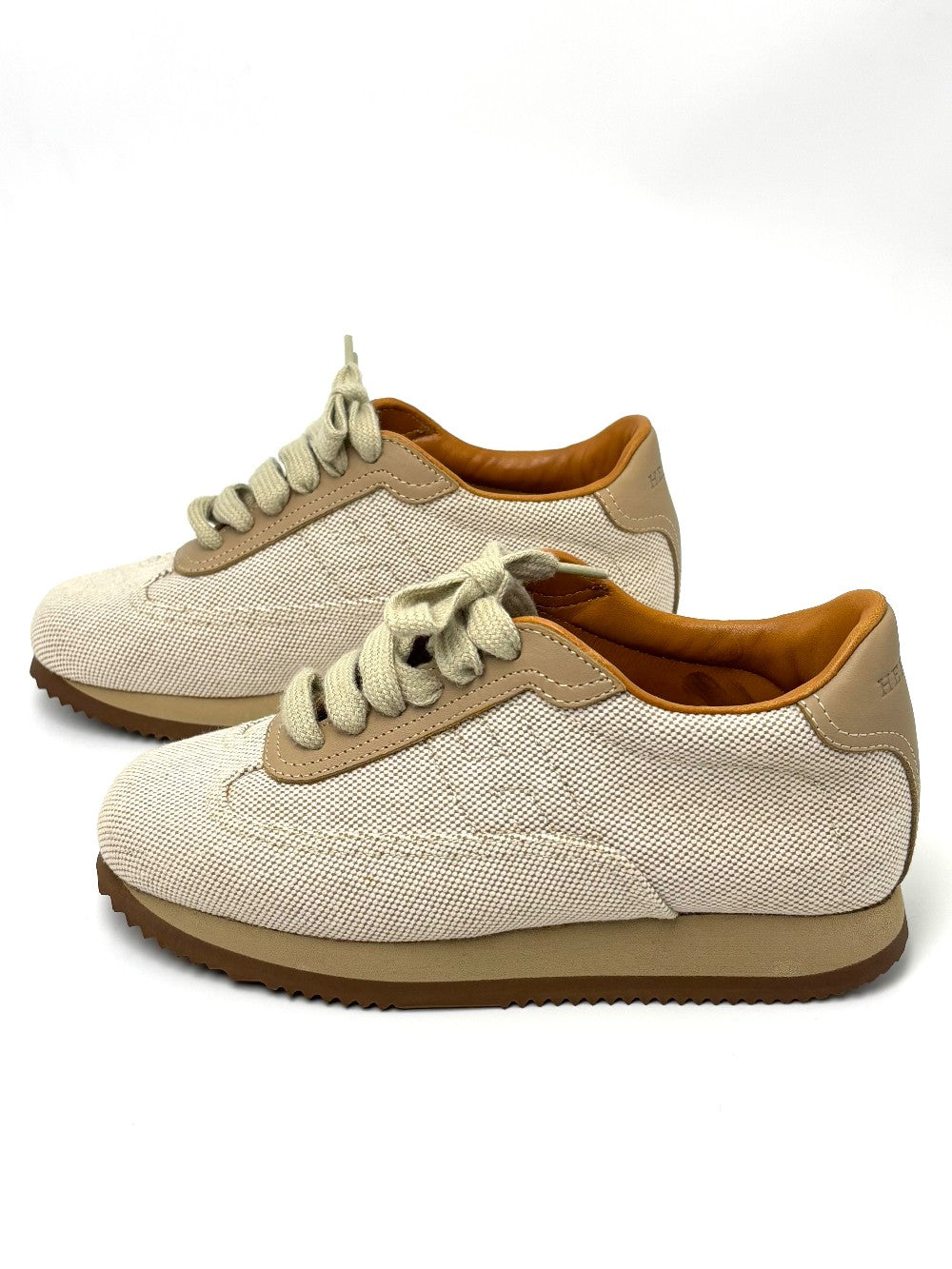 Unused. Hermes Sneakers Beige. 35.5|6451
