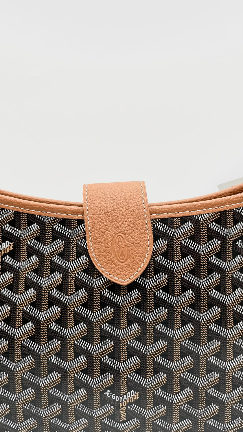 Brand New. Goyard Musette PM Tan/Black. LME020264|16493