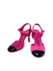 Brand New. Chanel Round Toe Heel Suede Pink. 36|8579