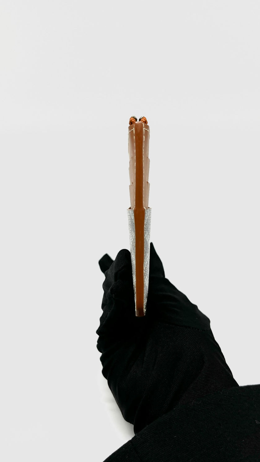 Like New. Goyard Insert Louise Wallet Tan/Black. BEX020244|11309