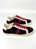 Brand New. Gucci Sneakers Tweed Black/Red. 38|8593
