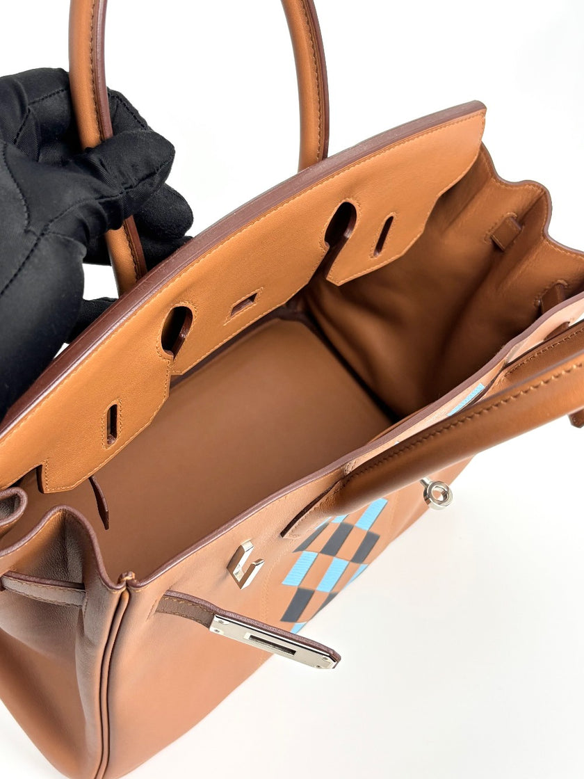 Preowned. Hermes Birkin 30 Tressage Gold. DCT636ZH|3459