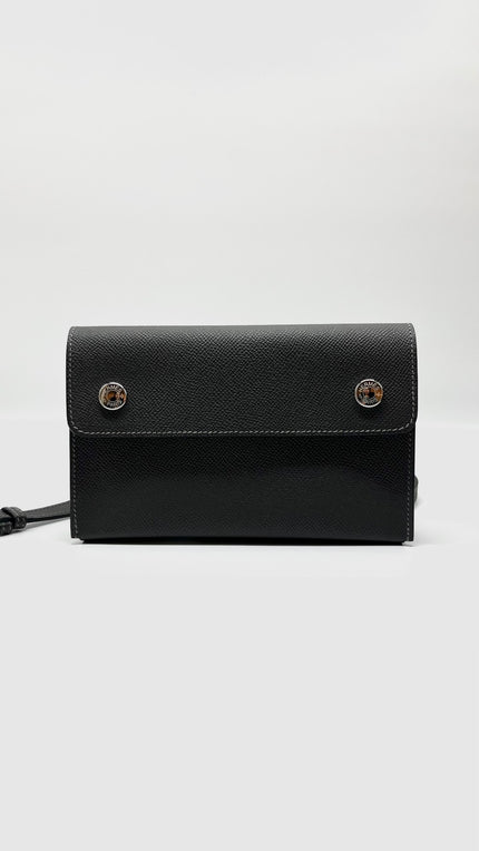 Brand New. Hermes Snap Wallet Epsom Gris Misty. WAM011UH|5037