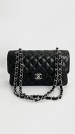 Like New. Chanel Small Flap Black Caviar SHW. EL251GK3|4182