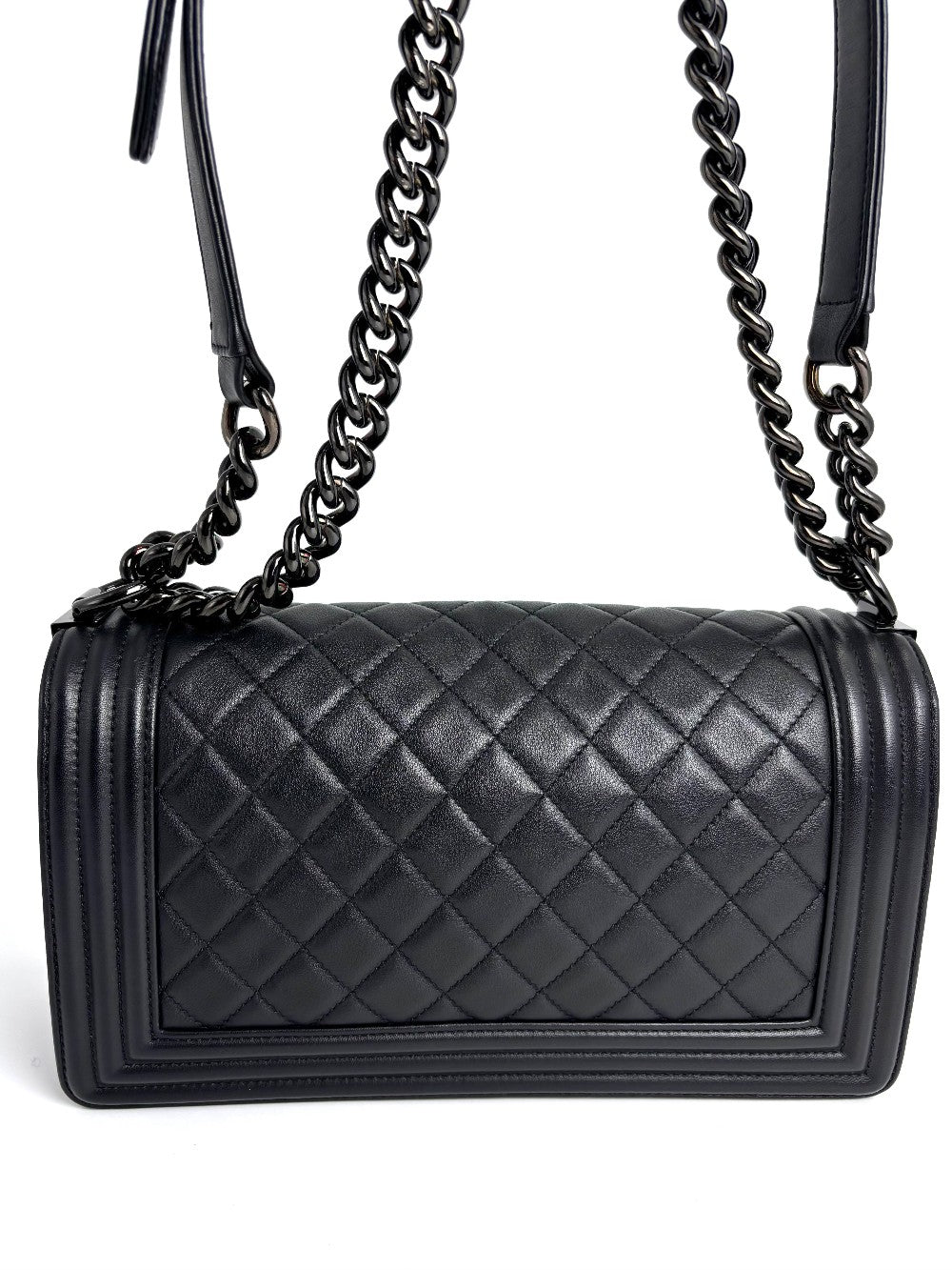 Preowned. Chanel Leboy Old Medium So Black. 24954970|4299