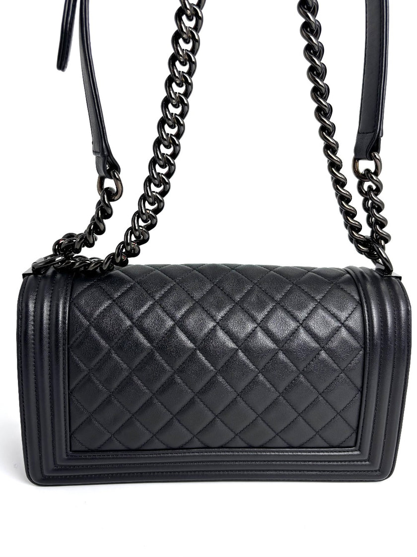 [SALE] Preowned. Chanel Leboy Old Medium So Black. 24954970|4299