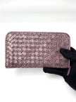 Preowned. Bottega Zip Long Wallet Metallic|7047