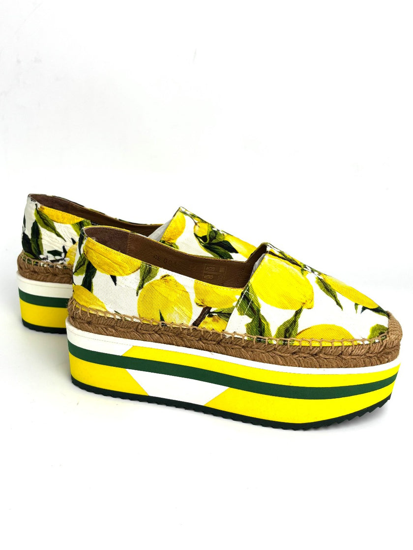 Brand New. D&G Espadrilles Yellow. 36|12154