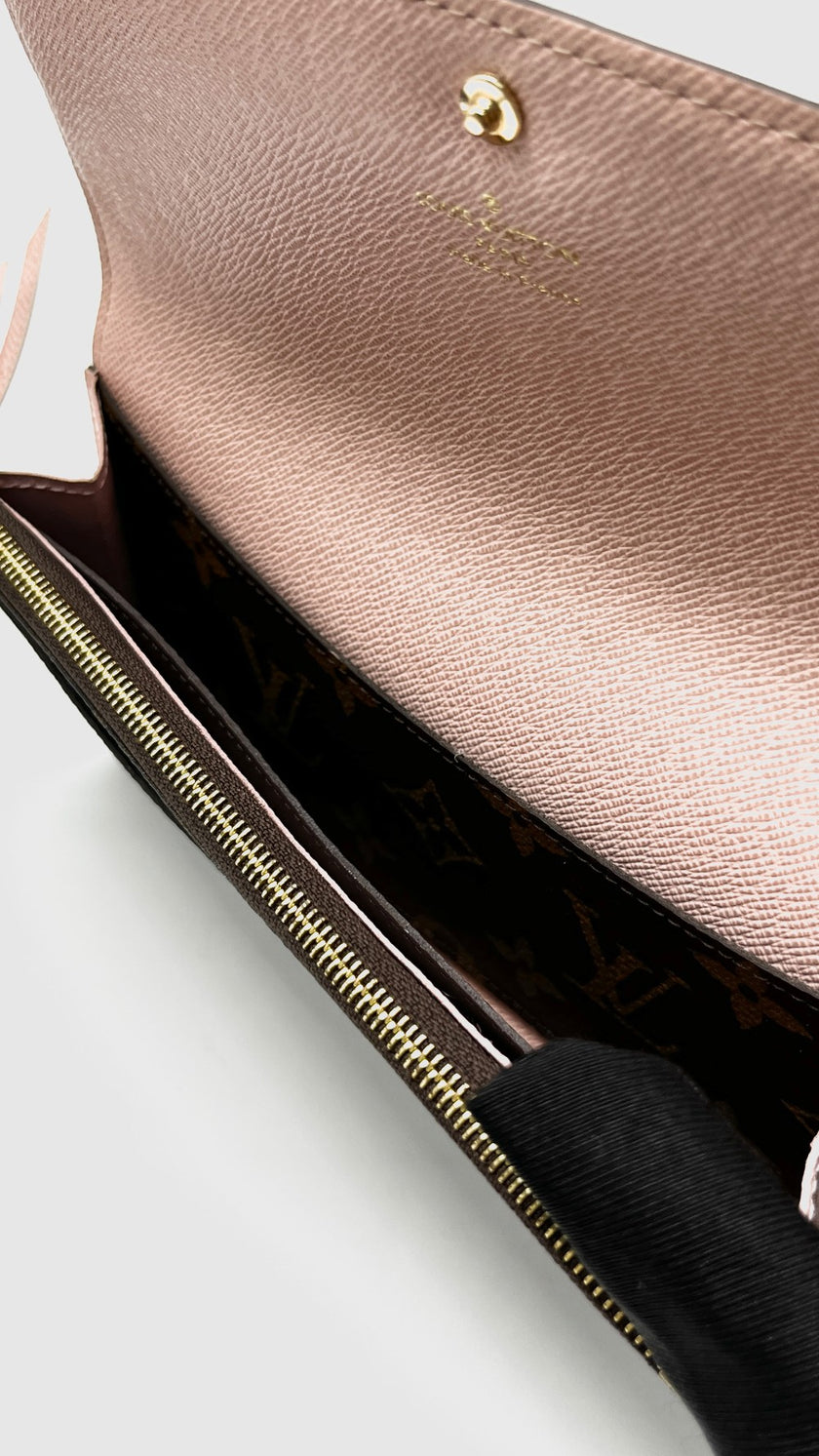 Preowned. LV Emilie Long Wallet Monogram Canvas. Microchip|11320