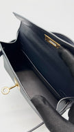 Preowned. Hermes Mini Kelly Blue Obscure Epsom GHW. AIS031MG|16123